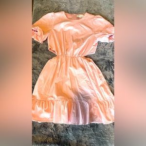 Where Are You From pink cut out dress.